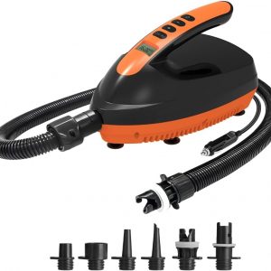 Electric Air Pump for Inflatable Paddle board / Sup - for max 16 PSI - 12V DC Car Connector