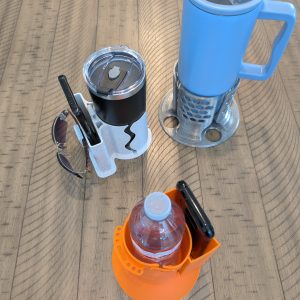 2 in 1 Cup / Drink Holder for Kayak, Sup / Paddle board ... - for Cans or Bottles -