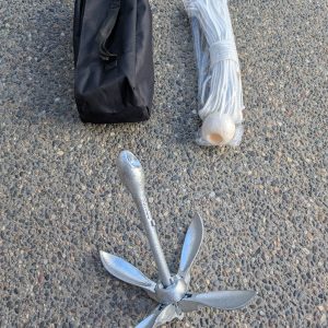 3.5lbs / 1.5kg Folding Anchor Kit for Docks, Sups / paddle board, Kayak, Jet Skis, Small boats ....