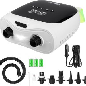 Battery 2 in 1 DUAL STAGE Electric Air Pump for Inflatable Paddle board / Sup * up to max. 20 PSI *